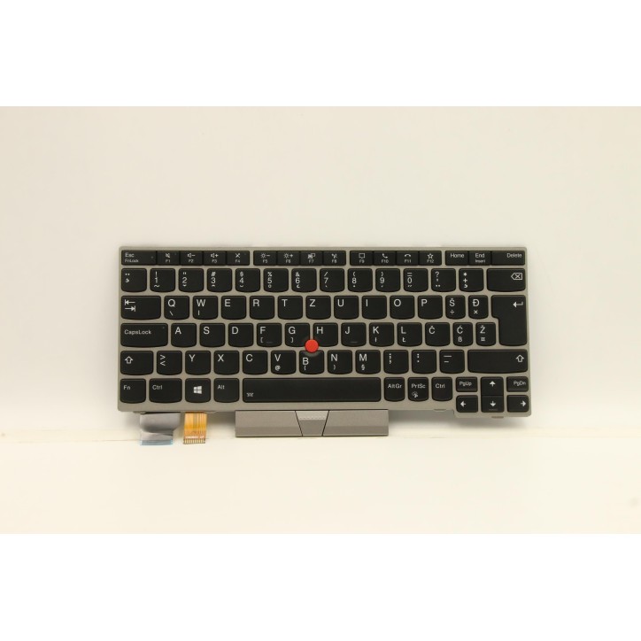 Lenovo 5N20V43636 Tastiera interna, Sloveno, argento, Retroilluminazione