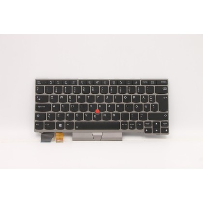 Lenovo 5N20V43637 Tastiera interna, Svedese/Finlandese, Argento, Retroilluminazione