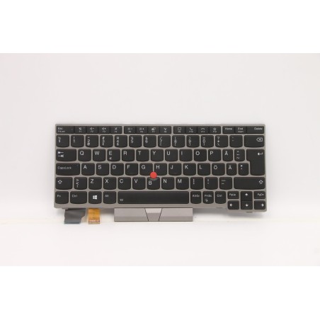 Lenovo 5N20V43637 Tastiera interna, Svedese/Finlandese, Argento, Retroilluminazione