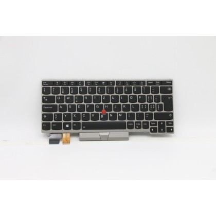 Lenovo 5N20V43638 Tastiera interna, Svizzero, argento, Retroilluminazione