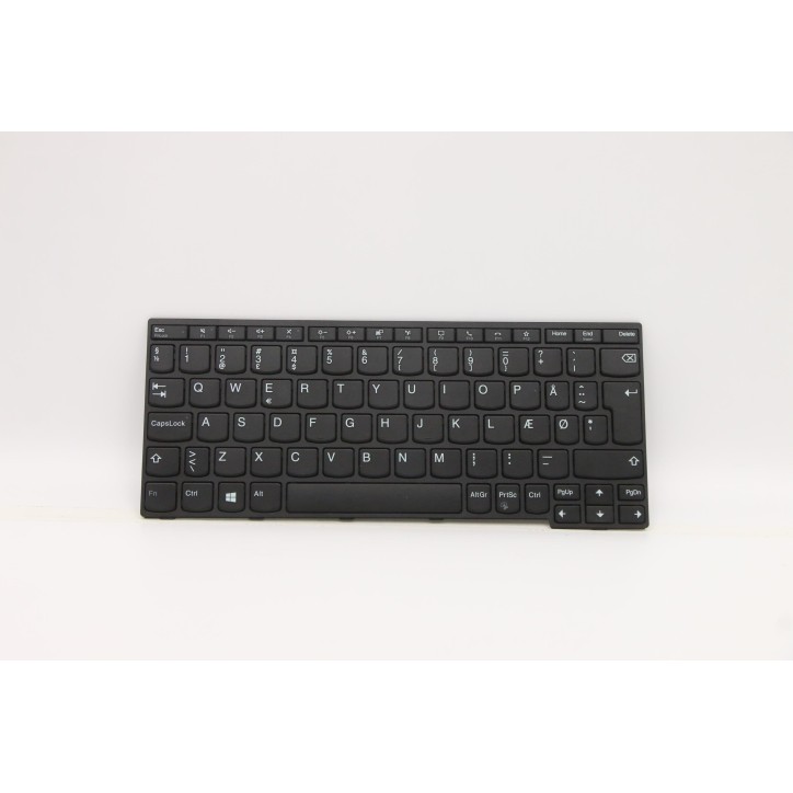Lenovo 5N20W41876 Tastiera interna, Danese, Nero, Senza retroilluminazione