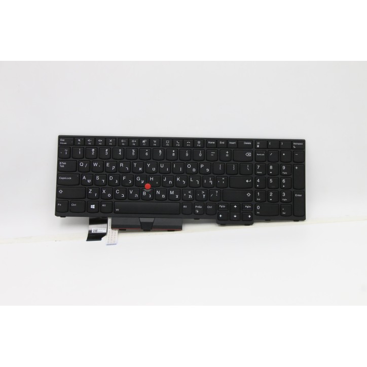 Lenovo 5N20W68266 Tastiera interna, Ebraico, Retroilluminazione, Con tastierino numerico