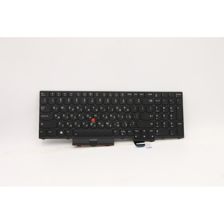 Lenovo 5N20Z74835 Tastiera interna, Ebraico, Nero, Retroilluminazione, Con tastierino numerico