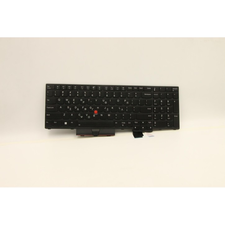 Lenovo 5N20Z74871 Tastiera interna, Greco, Nero, Retroilluminazione, Con tastierino numerico