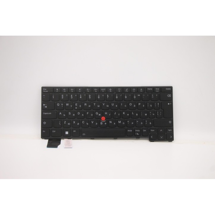 Lenovo 5N21A21815 Tastiera interna, Bulgaro, nero, Retroilluminazione