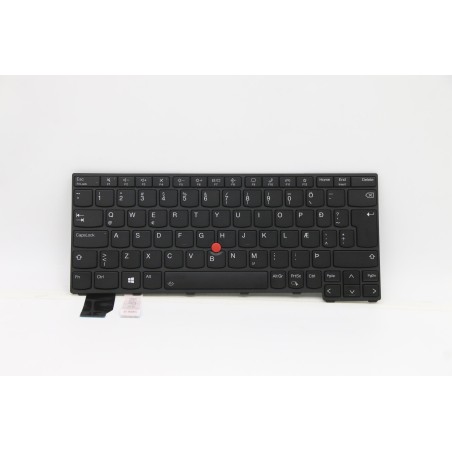Lenovo 5N21A21823 Tastiera interna, Islandese, nero, Retroilluminazione
