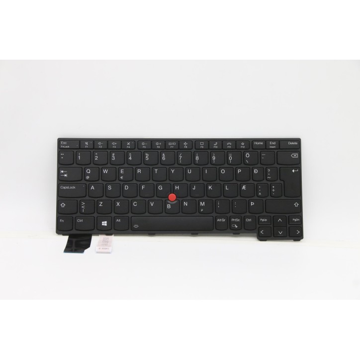 Lenovo 5N21A21823 Tastiera interna, Islandese, nero, Retroilluminazione