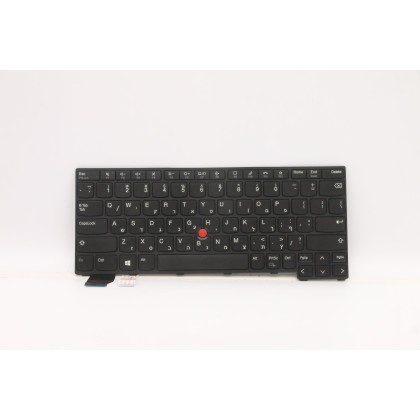 Lenovo 5N21A21858 Tastiera interna, Ebraico, Nero, Senza_retroilluminazione
