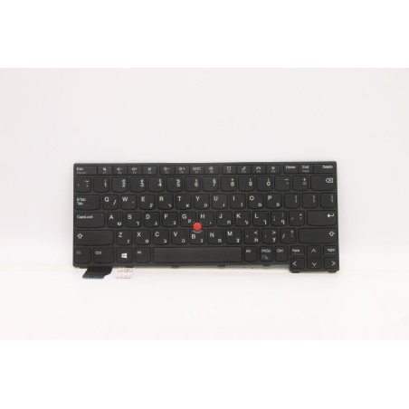 Lenovo 5N21A21858 Tastiera interna, Ebraico, Nero, Senza_retroilluminazione