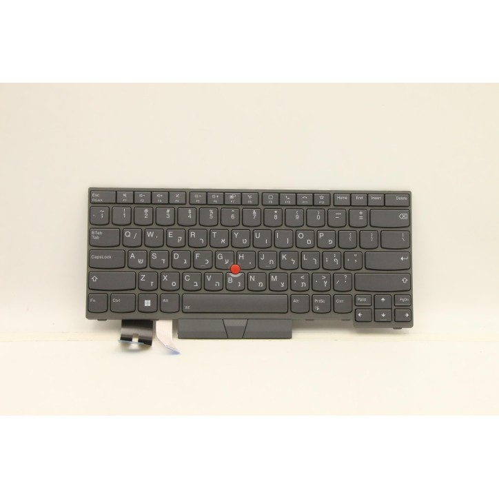 Lenovo 5N21B08390 Tastiera interna, Ebraico, grigio, Retroilluminazione