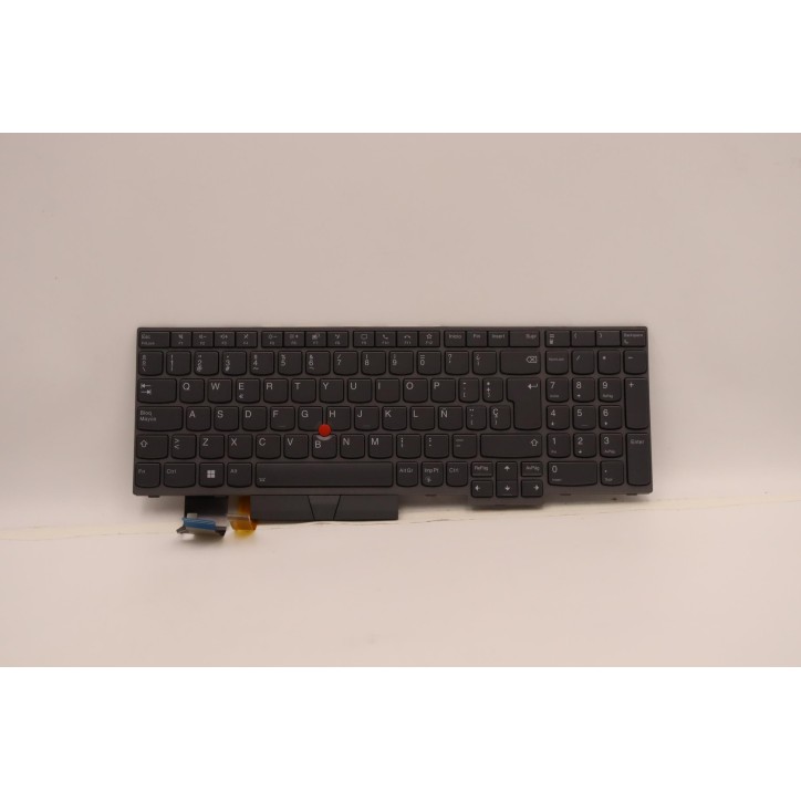 Lenovo 5N21B08460 Tastiera interna, Spagnolo, grigio, Retroilluminazione, Con tastierino numerico