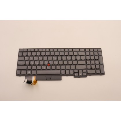 Lenovo 5N21B08463 Tastiera interna, Greco, grigio, Retroilluminazione, Con tastierino numerico