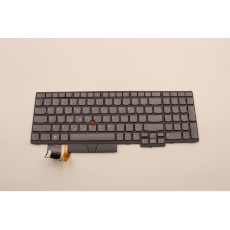 Lenovo 5N21B08463 Tastiera interna, Greco, grigio, Retroilluminazione, Con tastierino numerico