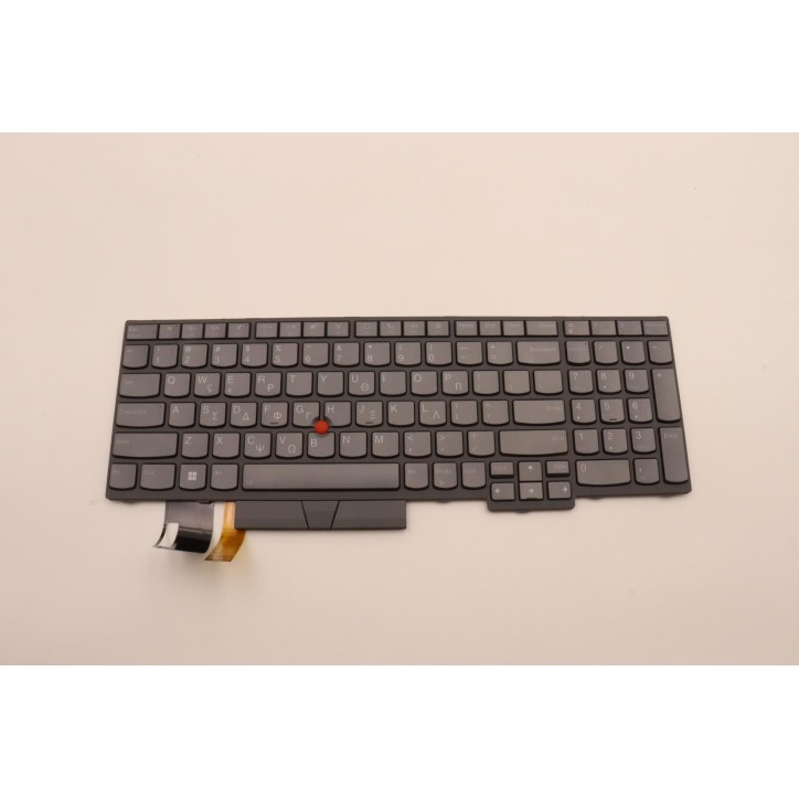 Lenovo 5N21B08463 Tastiera interna, Greco, grigio, Retroilluminazione, Con tastierino numerico