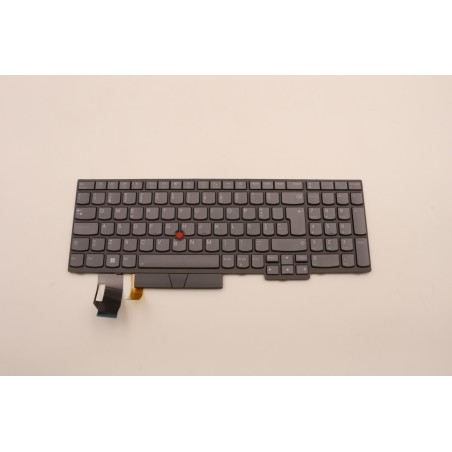 Lenovo 5N21B08469 Tastiera interna, Portoghese, grigio, Retroilluminazione, Con tastierino numerico