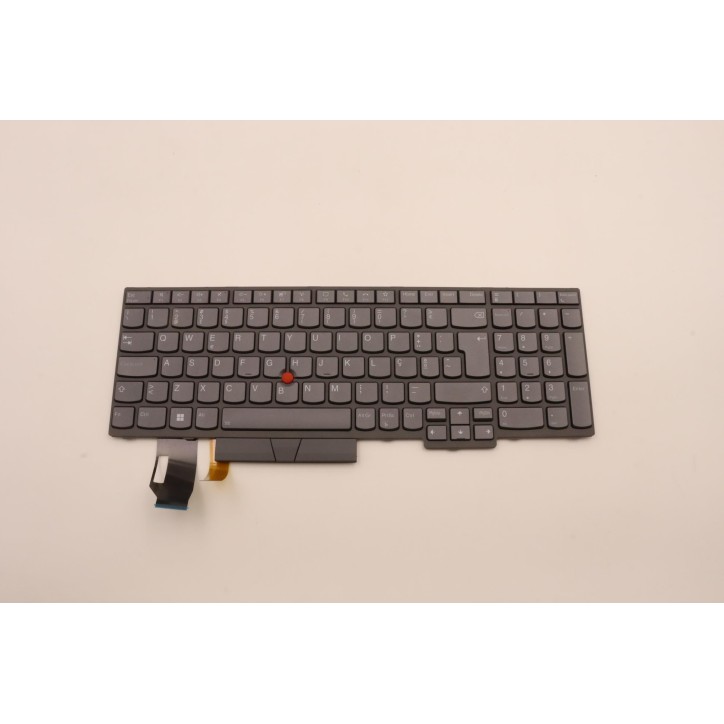 Lenovo 5N21B08469 Tastiera interna, Portoghese, grigio, Retroilluminazione, Con tastierino numerico