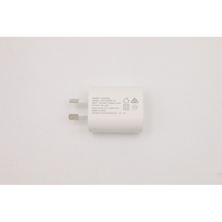 Lenovo 5WC1D07143 Caricabatterie Lenovo, 10 W, 2p, bianco