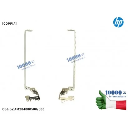 Cerniere Hinges LCD [COPPIA] HP 15-BS 15-BW 250 G6 255 G6 TPN-C129 TPN-C130 [R+L] AM204000500 AM204000600 928628-001 928629-001