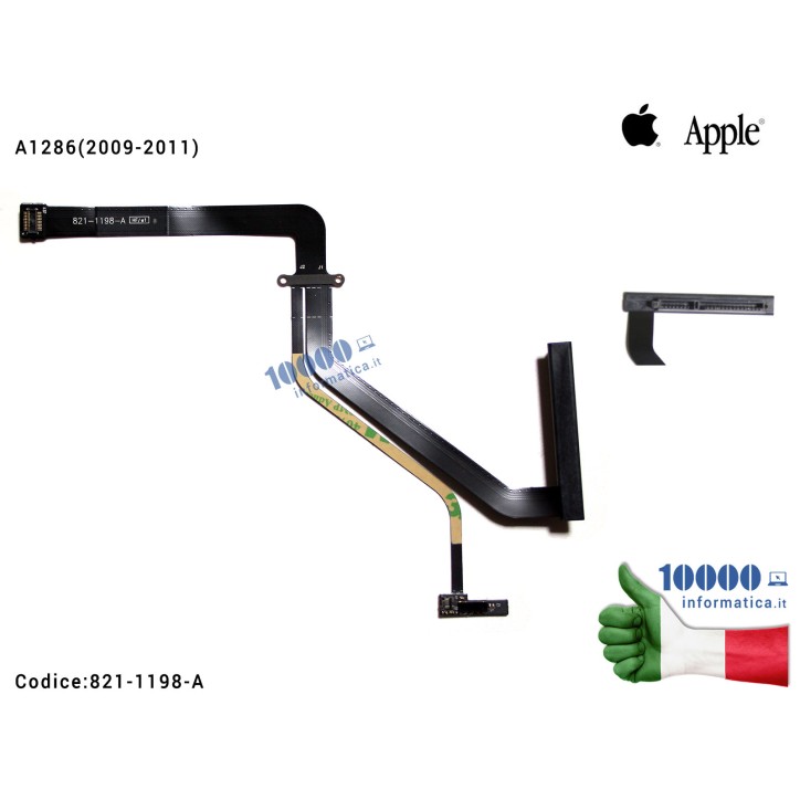 Cavo Hard Disk HDD Cable APPLE Macbook Pro 15 Unibody A1286 (2009-2011) 821-1198-A 821-0898-A 821-0812-A