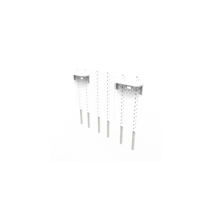 DEZCTOP DESK PANNELLI KIT 3 PEZZI PER SCRIVANIA 120 BIANCA AC-BFTDB3X-WH W/