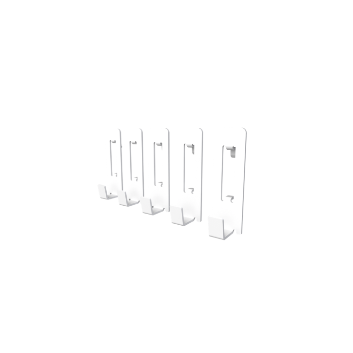 DEZCTOP ACC. 5 GANCI DA-DBHOOK-WH1 BIANCO
