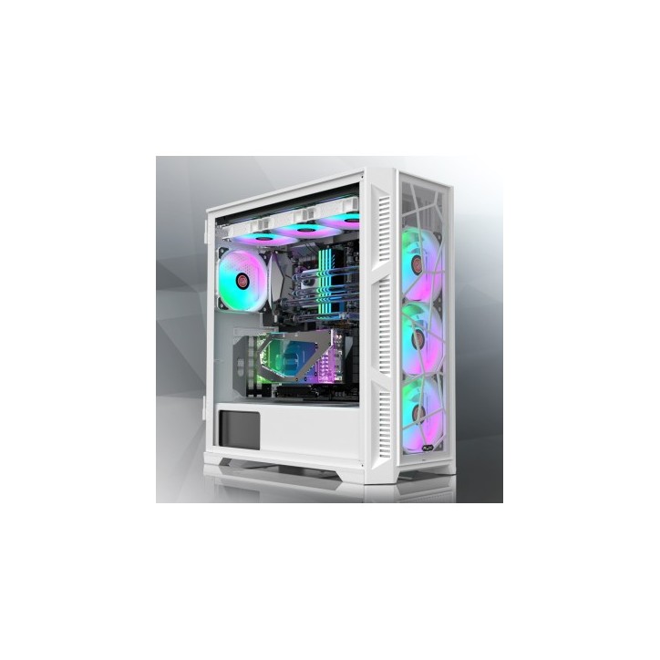 RAIJINTEK CASE M.TOWER PONOS ULTRA WHITE TG4 ARGB FAN*4 TYPE C USB3.0