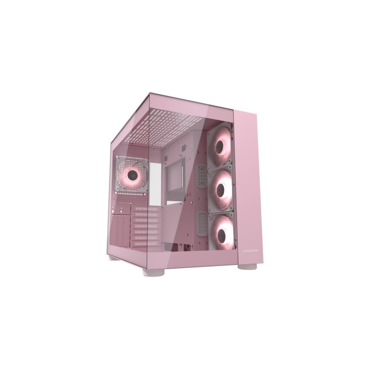COUGAR CASE MID TOWER DUAL CHAMBER FV150 RGB ROSA 3x120INV+120 + HUB