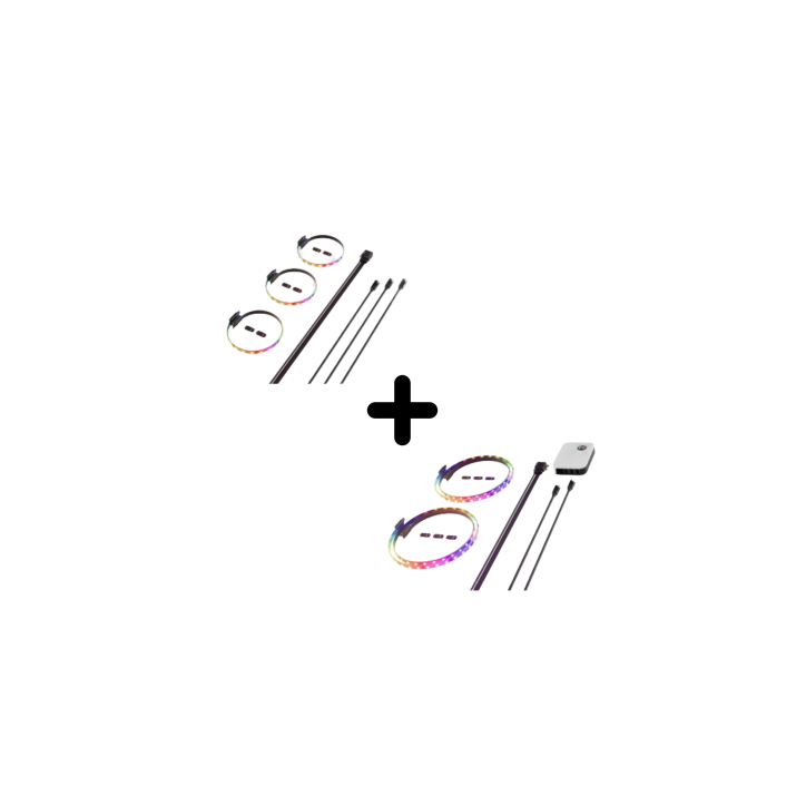 HYTE BUNDLE LED LS10 3 pack nero +LS30B2NP 2 pack