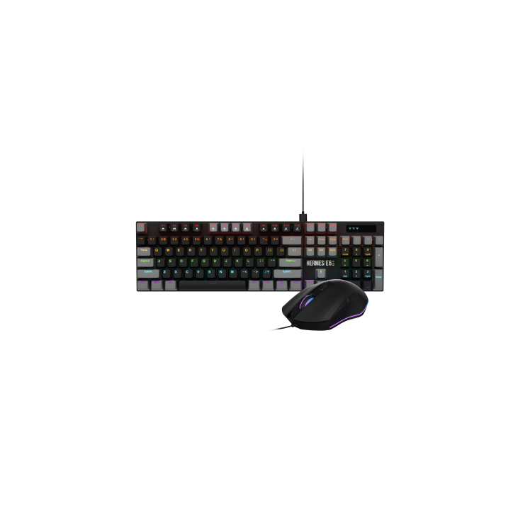 GAMDIAS KIT TAST + MOUSE HERMES E6 ELITE TAST MECCANICA E MOUSE OTTICO
