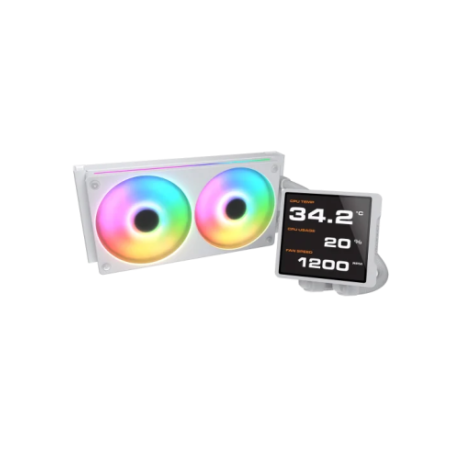 COUGAR RAFF. LIQUIDO POSEIDON VISTEK PRO ARGB 240 WHITE IPS TFT 3.9''