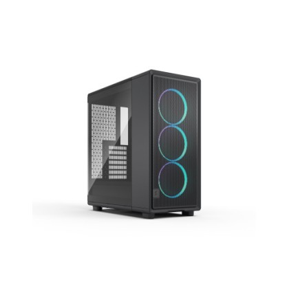 FRACTAL CASE MID TOWER EPOCH BLACK TG RGB LIGHT TINT 3*120mm MOMENTUM FAN