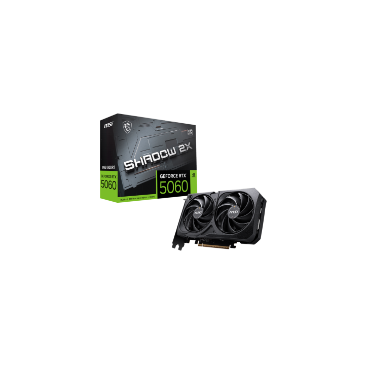 VGA MSI GEFORCE RTX 5060 8G SHADOW 2X OC BULK
