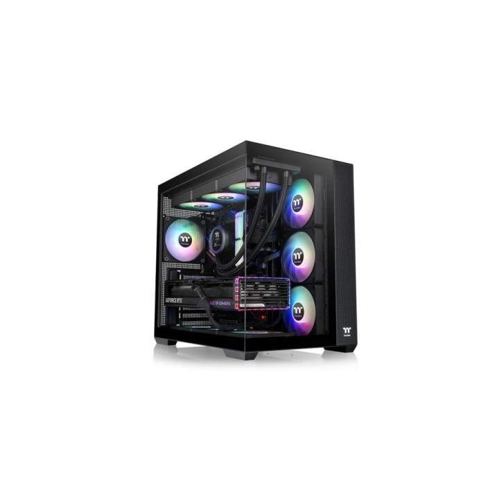 THERMALTAKE CASE M.TOWER VIEW 380TG ARGB BLACK TG 4xARGB Fan