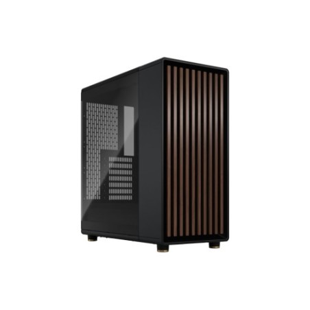 FRACTAL CASE MID TOWER NORTH CHARCOAL BLACK TG DARK