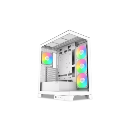 SAMA MID TOWER V50 WHITE 2*TG 4*FAN WHITE120mm ARGB PWM