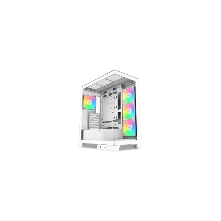 SAMA MID TOWER V50 WHITE 2*TG 4*FAN WHITE120mm ARGB PWM