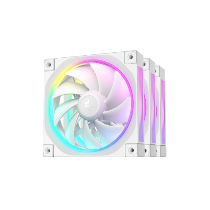 DEEPCOOL VENTOLE CASE FL12 BIANCA ARGB PWM BASSO RUMORE (kit 3 ventole)
