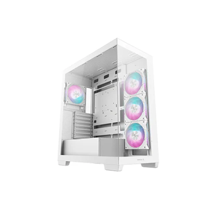 DEEPCOOL CASE MID TOWER CG580 WH 4F WHITE 2*TG 4x120 PWM+ARGB FAN