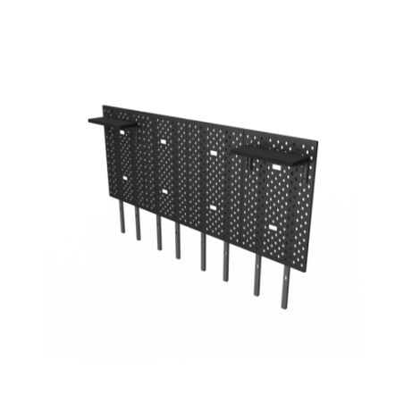 DEZCTOP DESK PANNELLI KIT 4 PEZZI PER SCRIVANIA 160 NERO E NOCE AC-BFTDB4X-