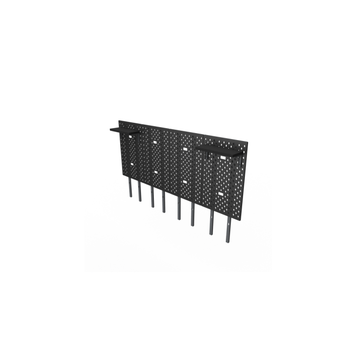 DEZCTOP DESK PANNELLI KIT 4 PEZZI PER SCRIVANIA 160 NERO E NOCE AC-BFTDB4X-