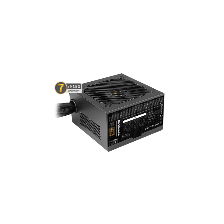 MARSGAMING ALIMENTATORE MPB650SI 650W 80PLUS BRONZE APFC 2X PCIE6+2PIN