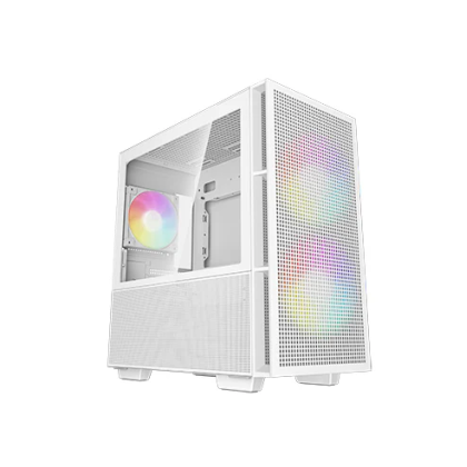 DEEPCOOL CASE MICRO ATX CH360 WHITE 2*140+1*120mm ARGB FAN