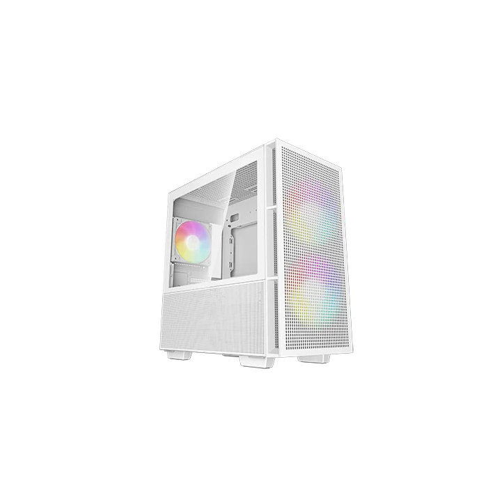 DEEPCOOL CASE MICRO ATX CH360 WHITE 2*140+1*120mm ARGB FAN