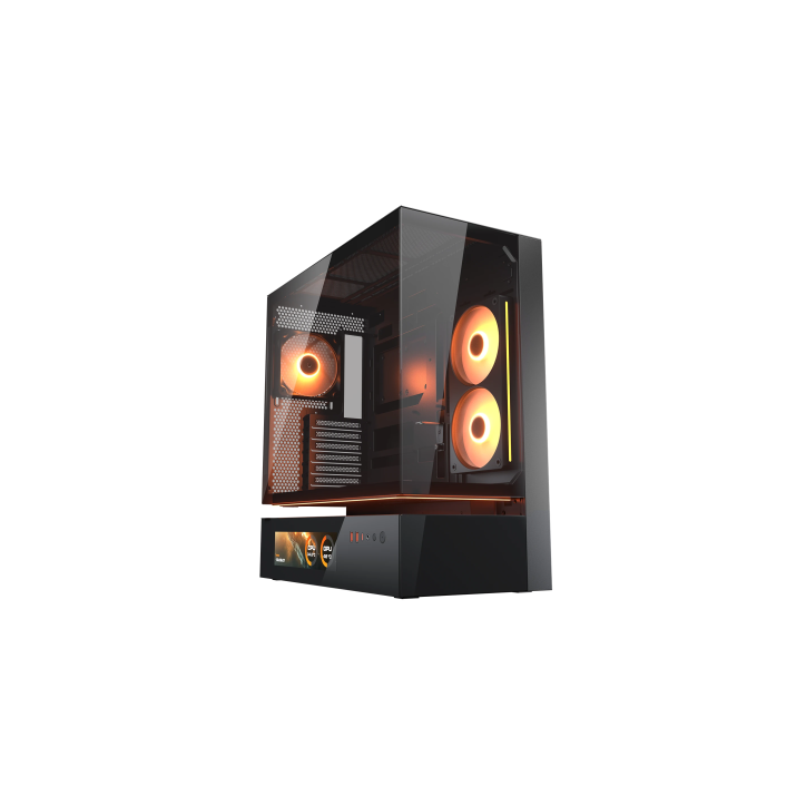 COUGAR CASE M.TOWER CFV235 VISION 9.16'' TG 240 REV+120ARGB FAN RGB H.syNC