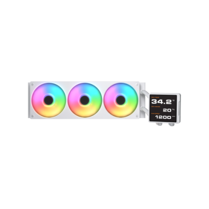 COUGAR RAFF. LIQUIDO POSEIDON VISTEK PRO ARGB 360 WHITE IPS TFT 3.9''