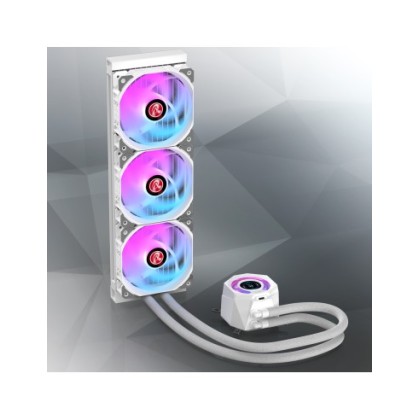 RAIJINTEK DISSIP LIQUIDO CYCLOPS 360 WHITE ARGB PWN LCD TFT 1.4 0R10B00229