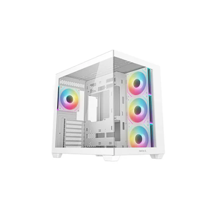 DEEPCOOL CASE MID TOWER CG530 WH 4F WHITE 2*TG 4x120 PWM+ARGB FAN