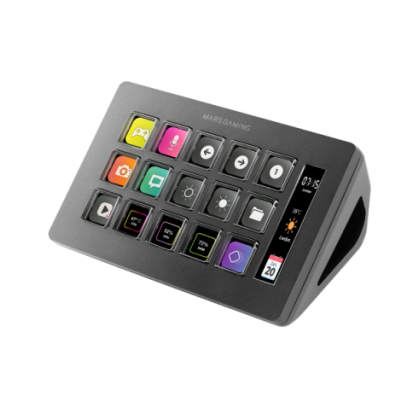 MARSGAMING SLIM STREAM DECK MSD-ONE BLACK CUSTOM KEYS+SOFTWARE