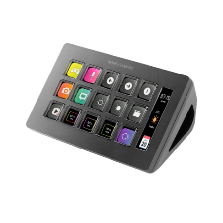 MARSGAMING SLIM STREAM DECK MSD-ONE BLACK CUSTOM KEYS+SOFTWARE