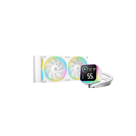 DEEPCOOL RAFF. LIQUIDO LQ240 ARGB BIANCO DISPLAY